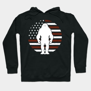 Bigfoot American Flag Flag 4th Of july Hoodie